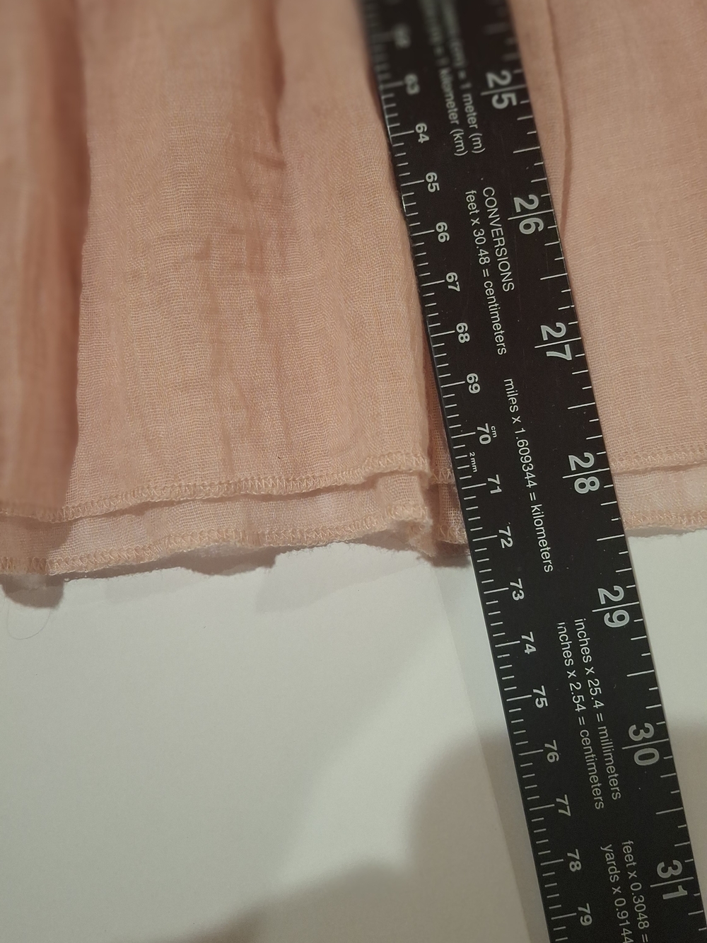 Boho Tiered Peasant Tunic with Crochet Trim - White, Taupe & Blush - Picture 7 of 9